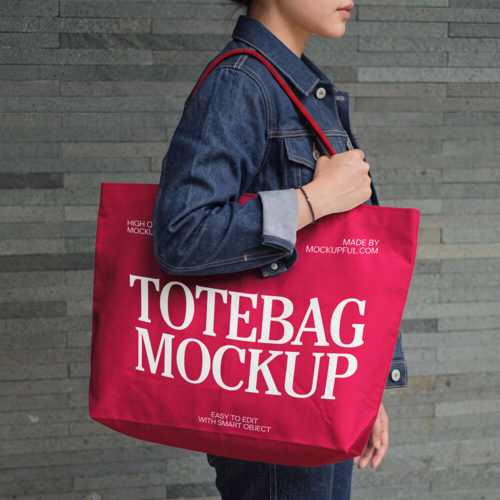 Fabric Tote Bag Mockup