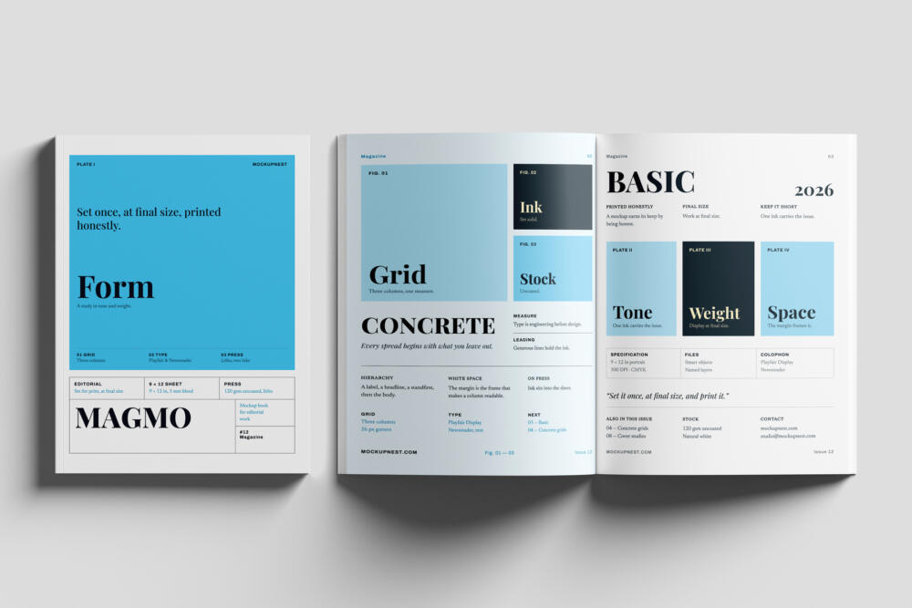 Fashion Print Magazine Mockup