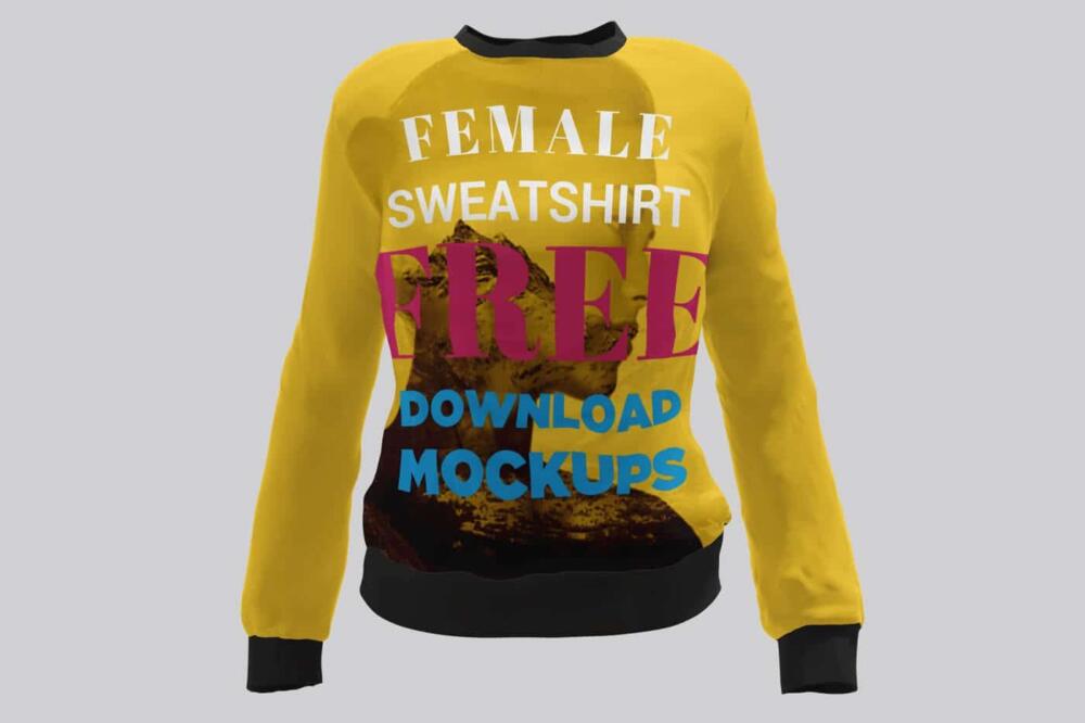 Female Sweatshirt Mockups