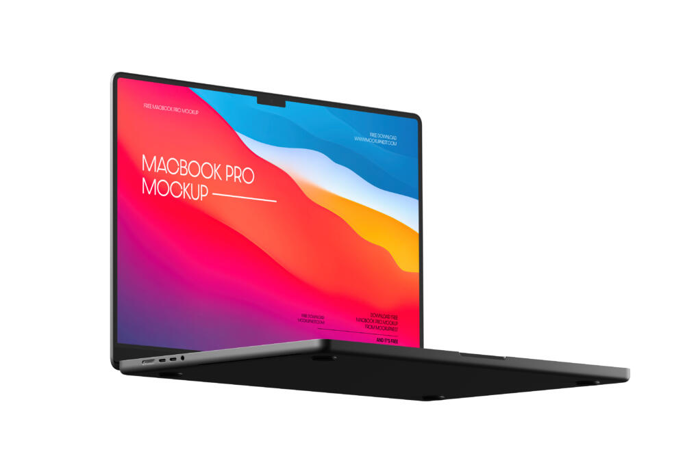 Floating Macbook Pro Mockup