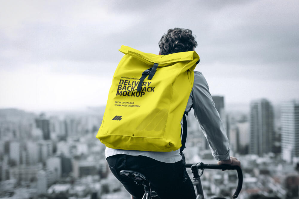 Food Delivery Bag Mockup