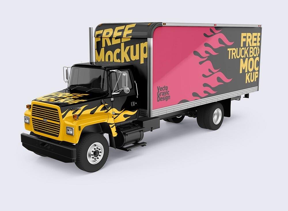 Ford Box Truck Mockups