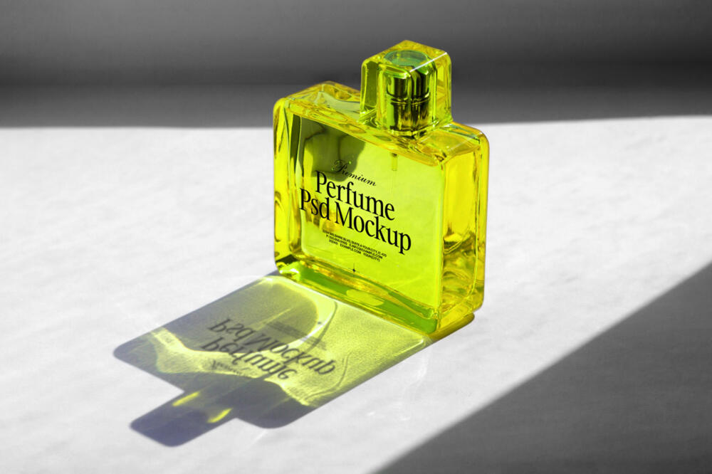 Glass Perfume Bottle Mockup