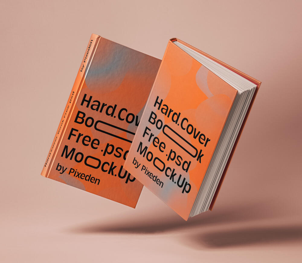 Gravity Hardcover Psd Book Mockup Scene