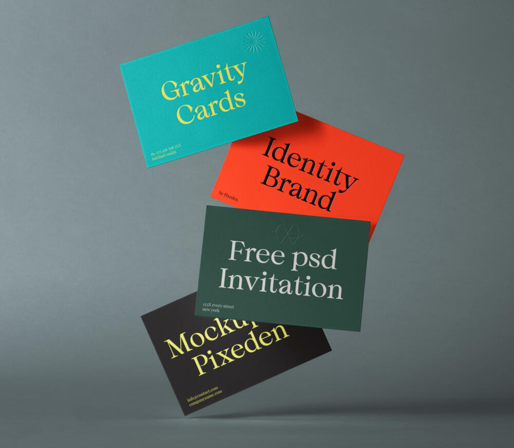 Gravity Identity Branding Psd Mockup Set