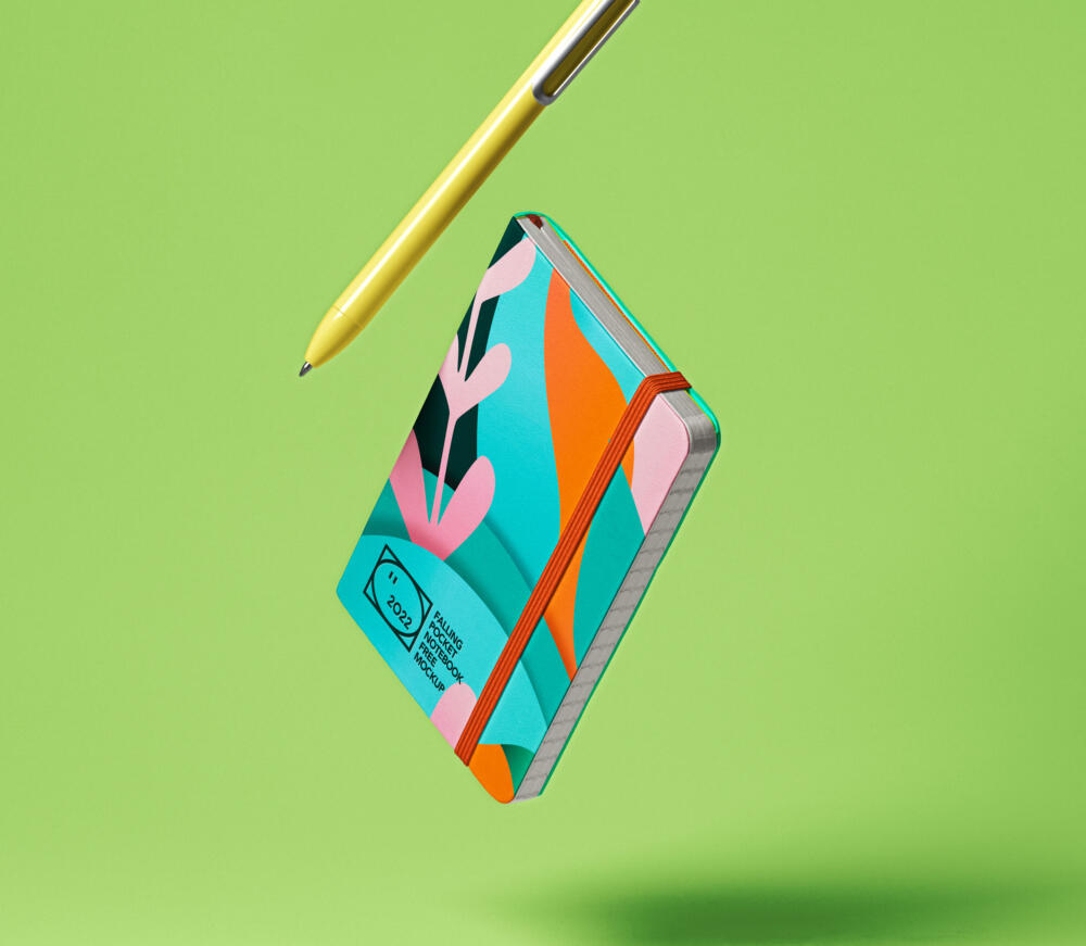 Gravity Pocket Notebook Psd Mockup