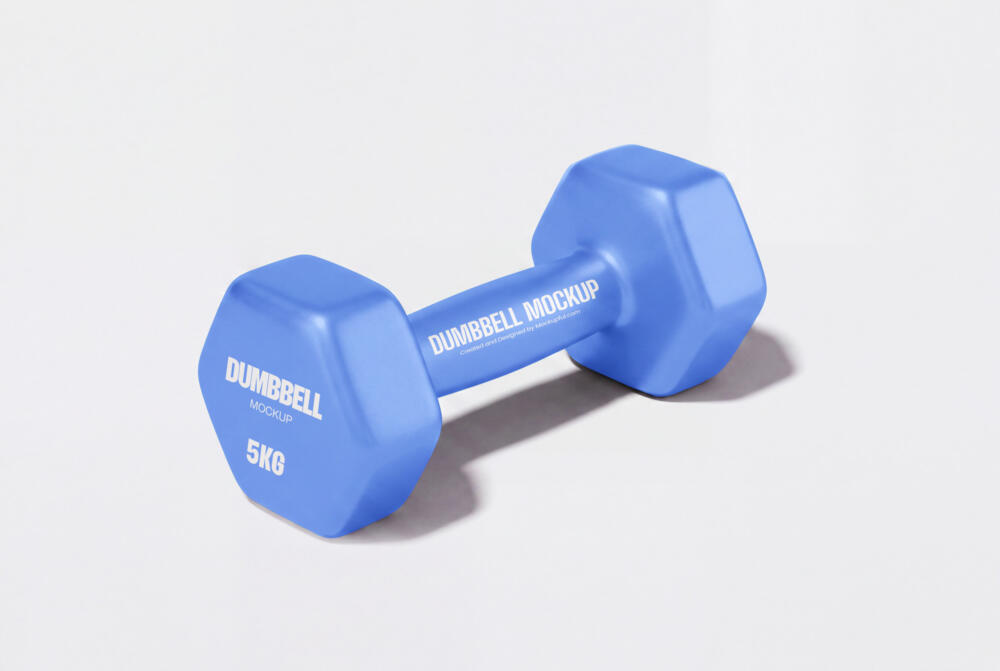 Gym Dumbbell Mockup