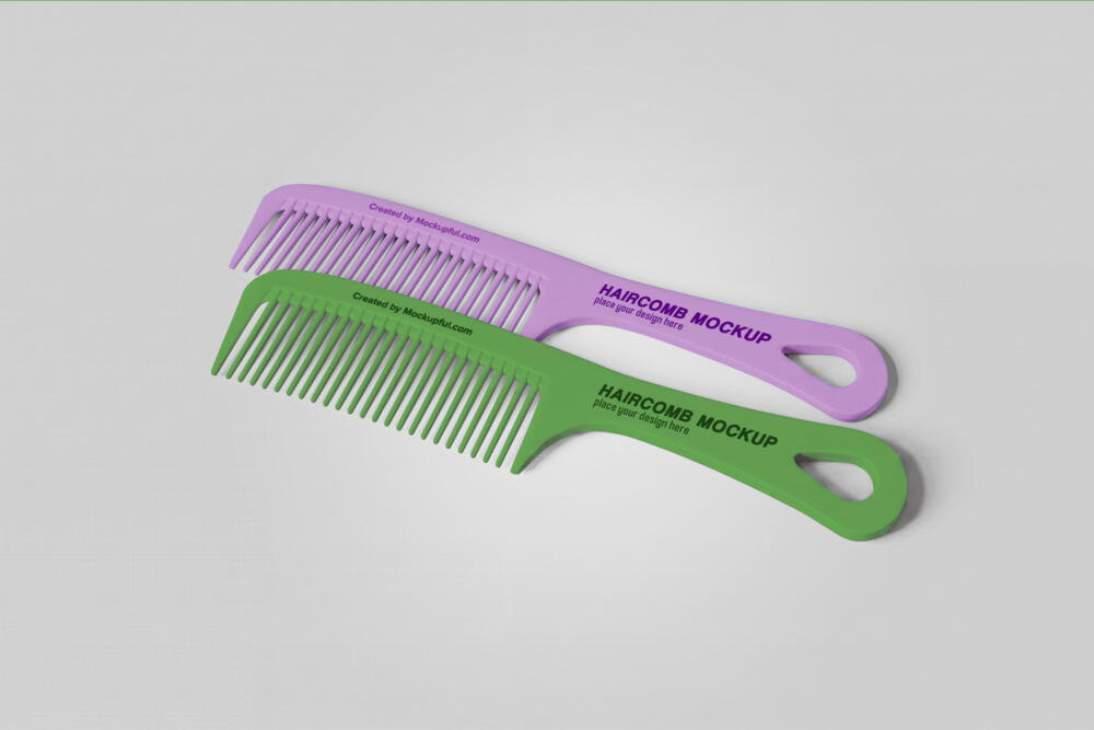 Hair Comb Mockup