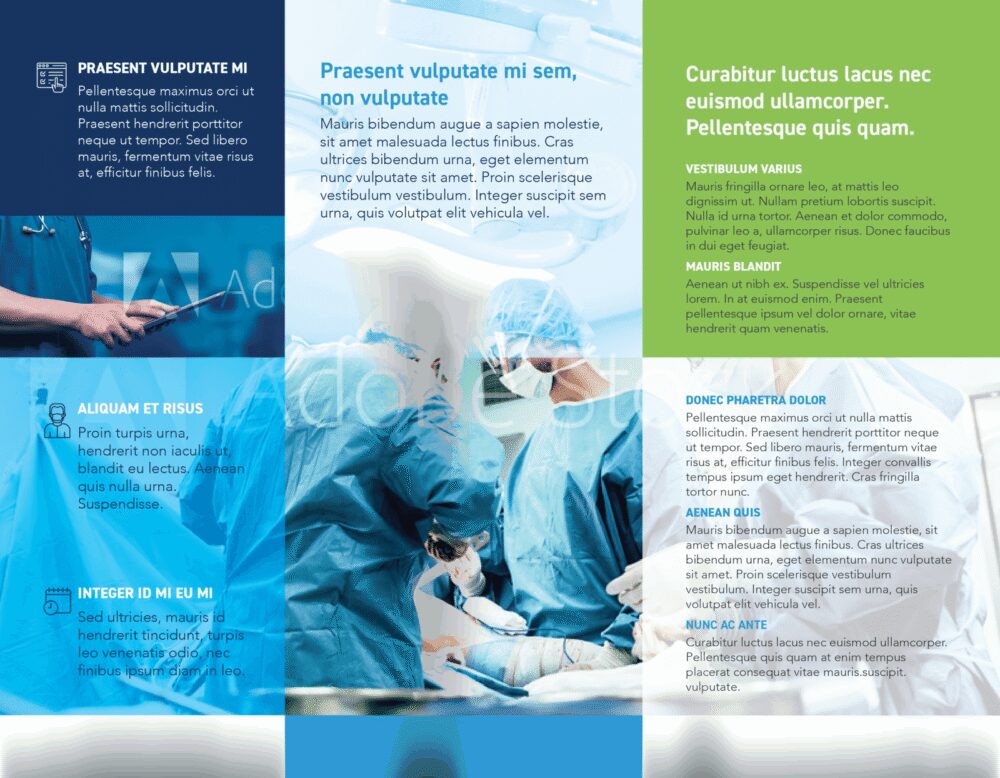Half Fold Surgical Brochure Template