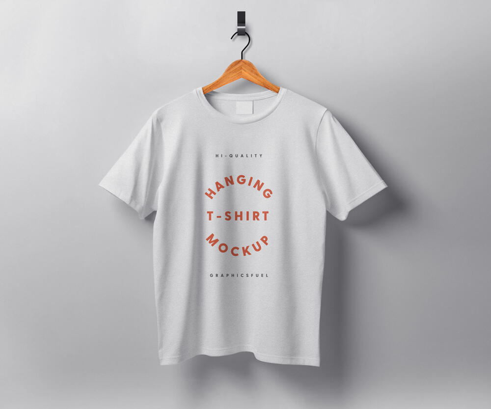 Hanging T-shirt Mockup