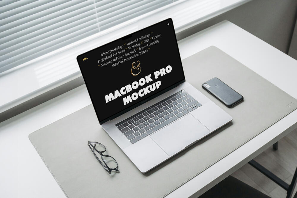Home Office MacBook Pro Mockup