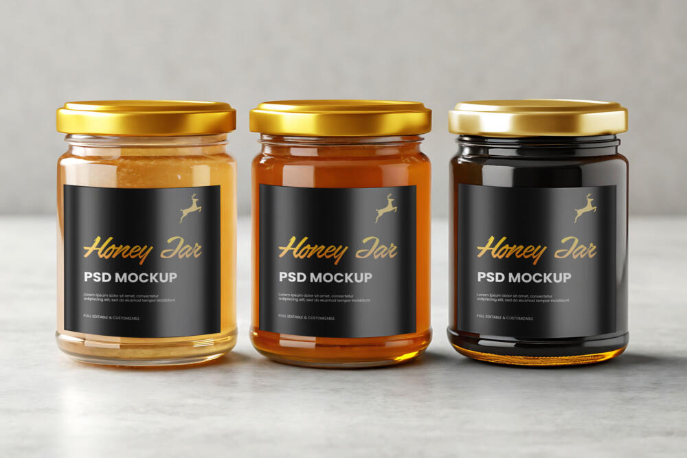 Honey Jars Mockup