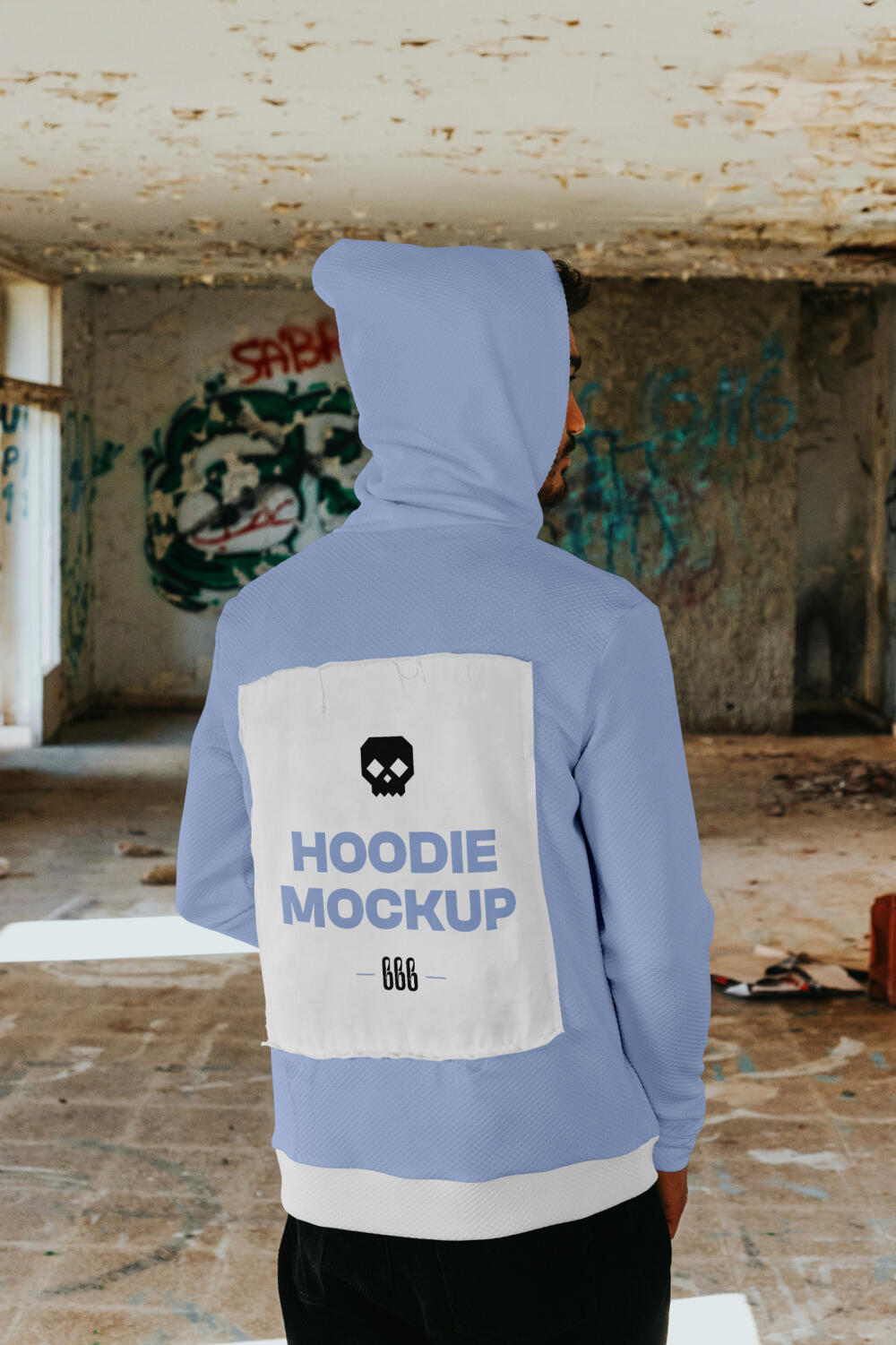 Hoodie Back Mockup