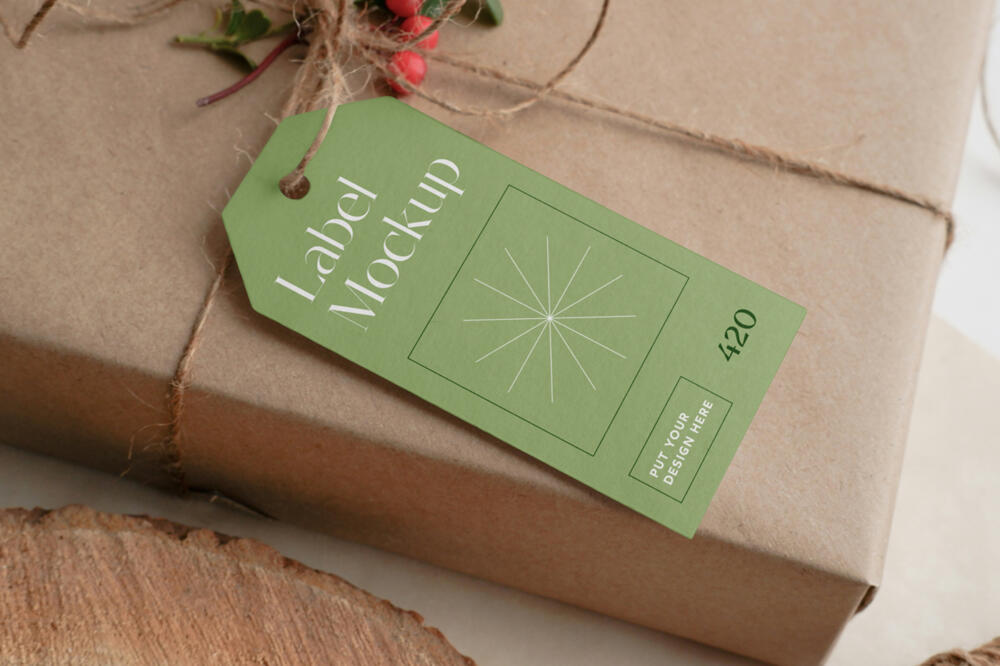 Horizontal Label Mockup