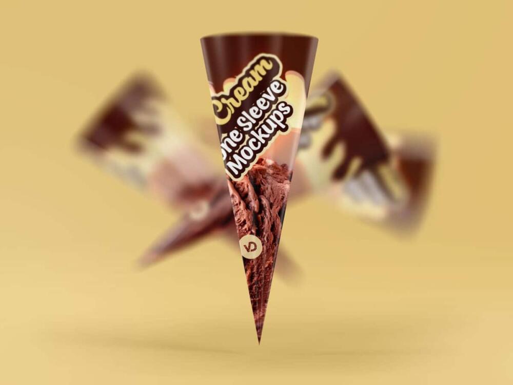 Ice Cream Cone Sleeve Mockups