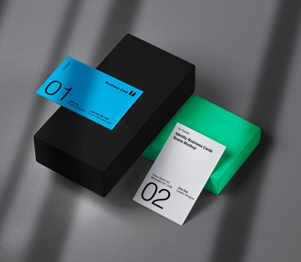 Identity Brand Psd Business Card Mockup