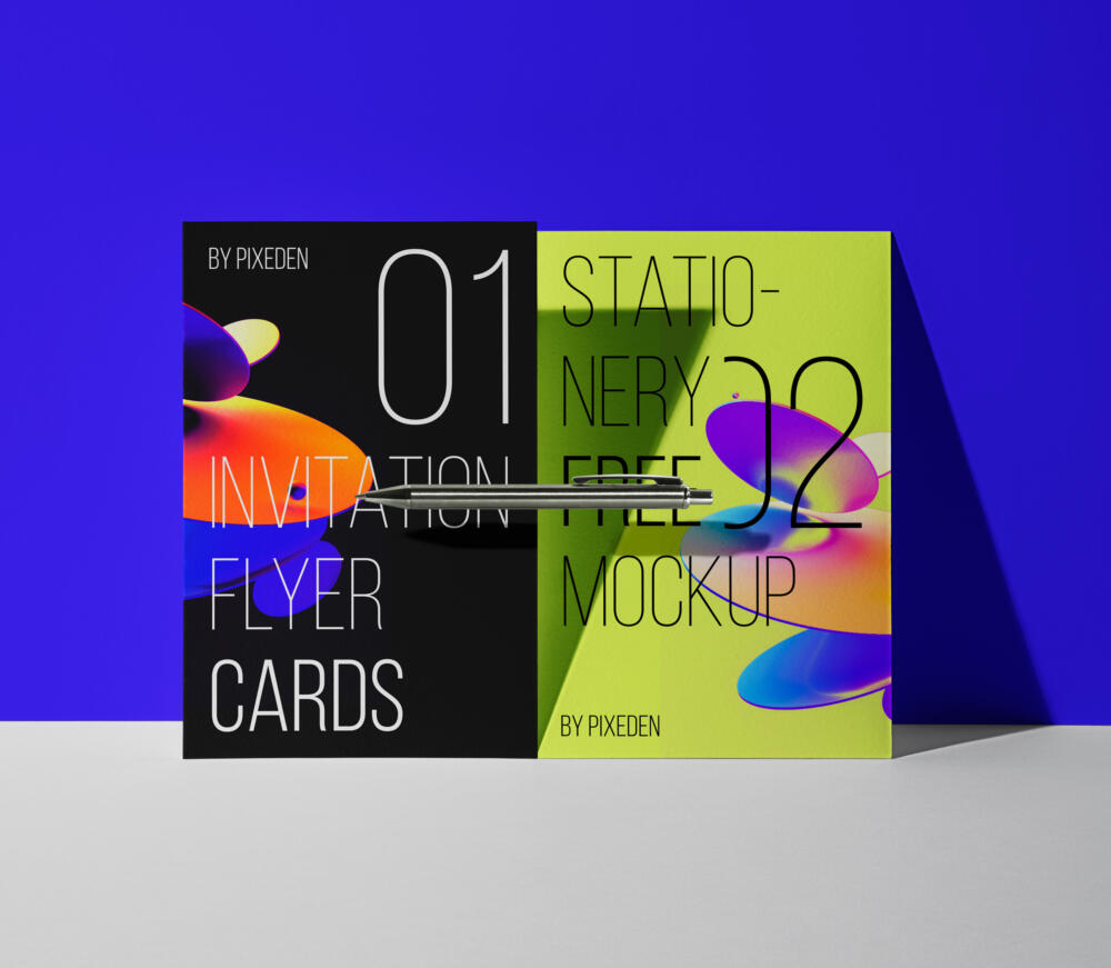 Invitation Psd Flyer Mockup