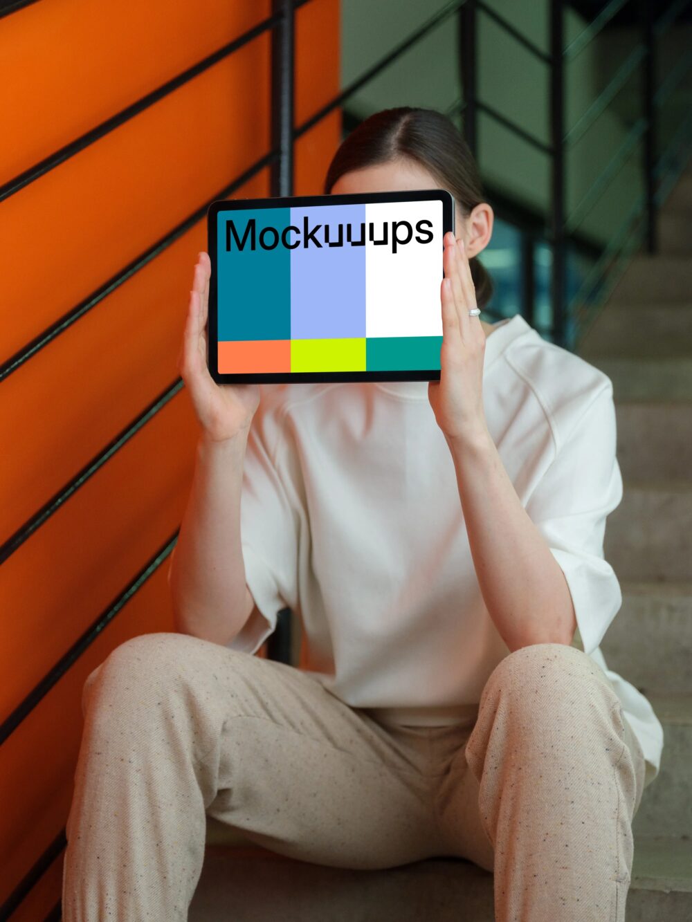 iPad Air Mockup - Face Cover Concept