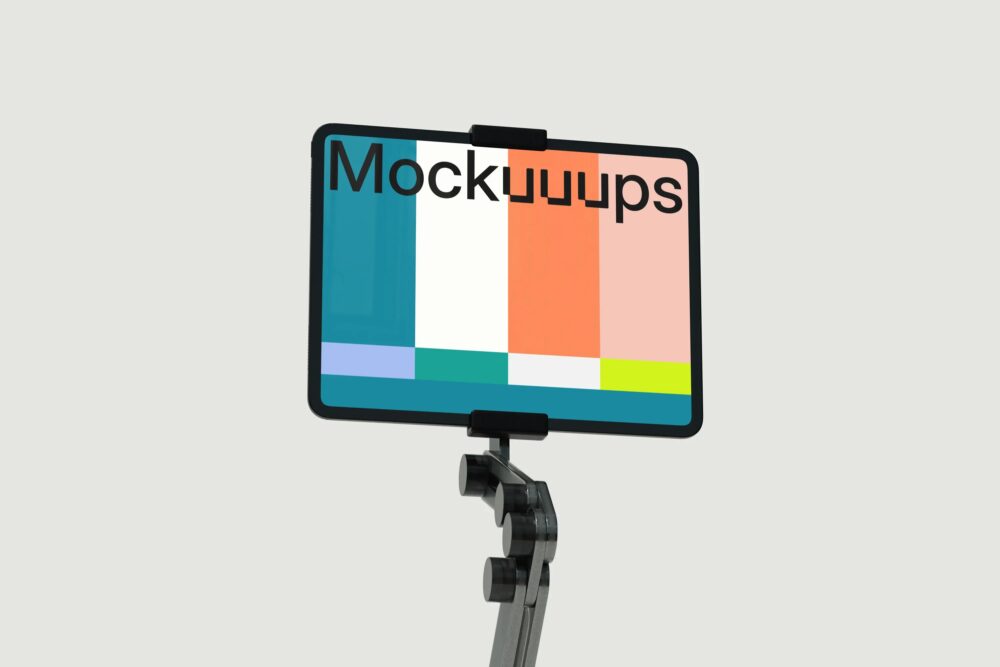 iPad Pro mockup on a transparent background