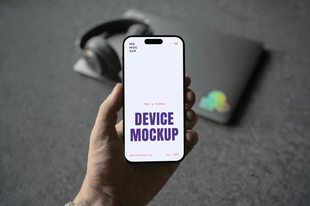iPhone 16 Pro PSD Mockup