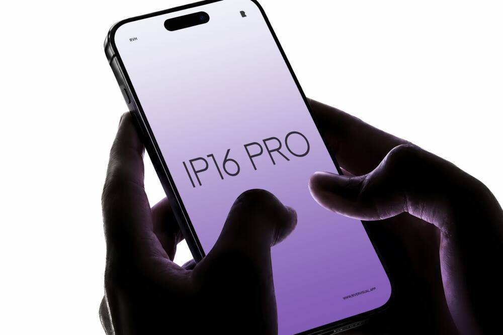 iPhone 16 Pro Silhouette Mockup