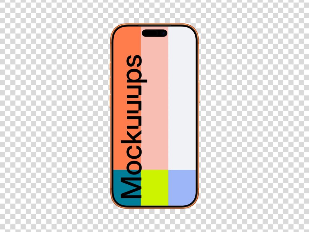 iPhone 17 Pro Cosmic Orange Mockup