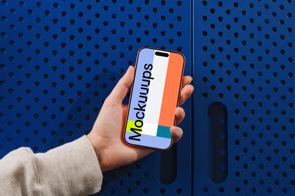 iPhone 17 Pro mockup in hand