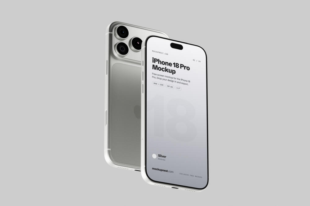 iPhone 18 Pro Mockup Side Perspective