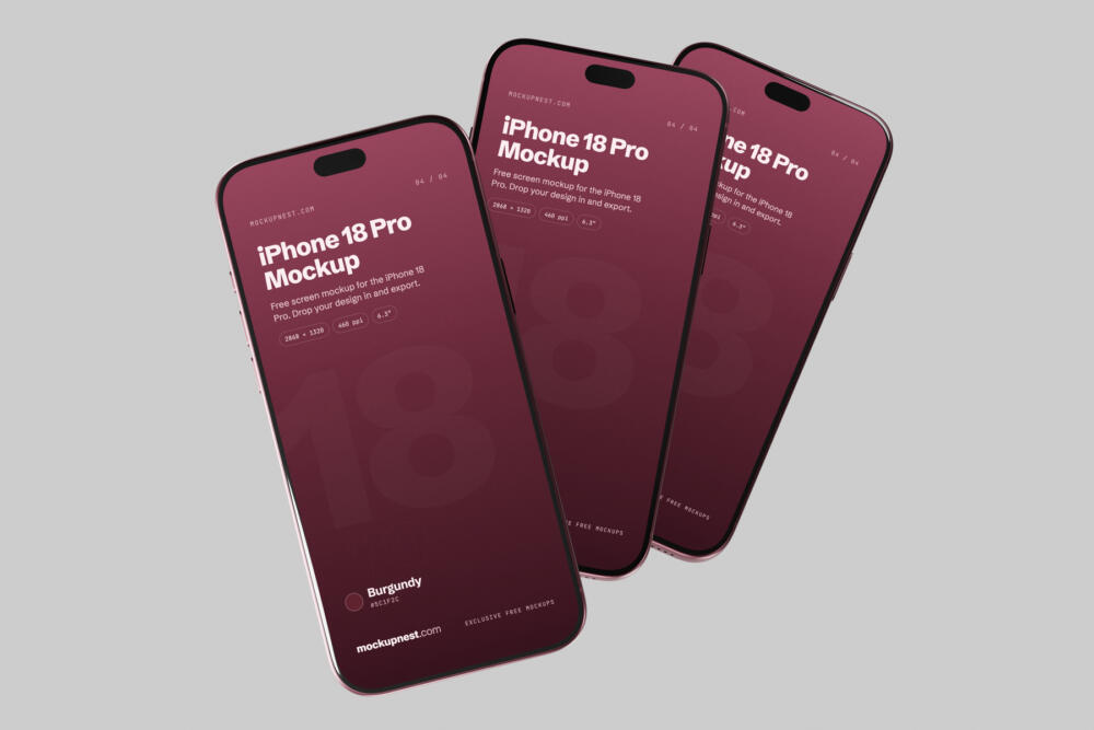 iPhone 18 Pro Mockup