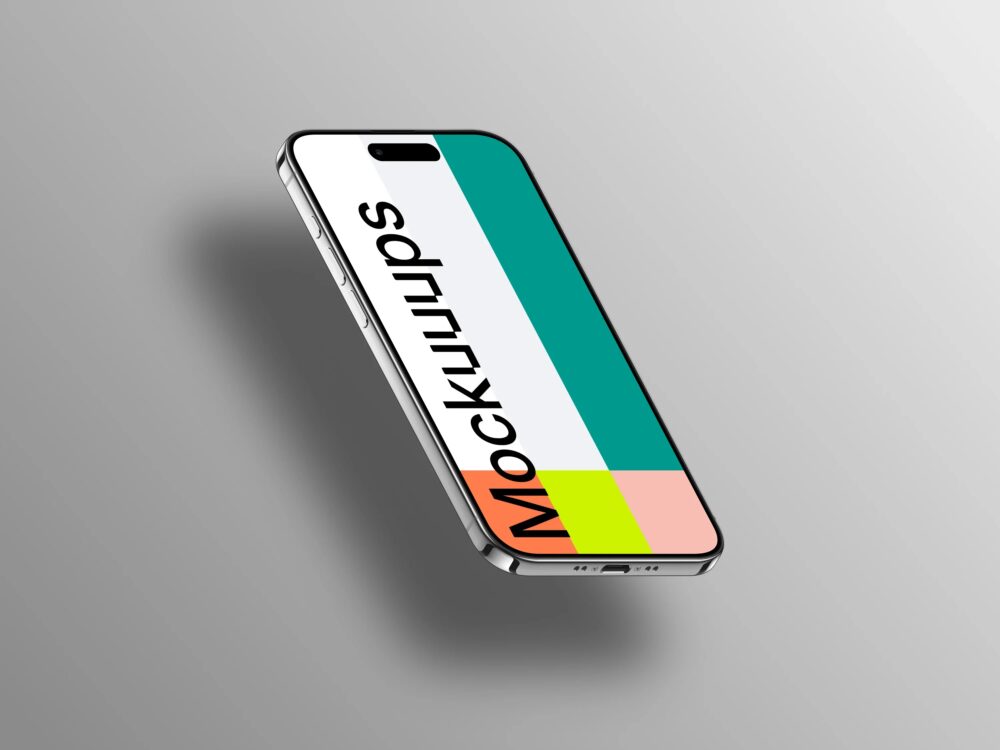 Isometric iPhone Air Mockup
