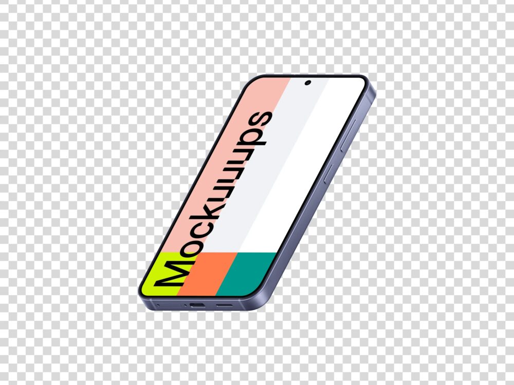 Isometric Samsung Galaxy S26 Mockup