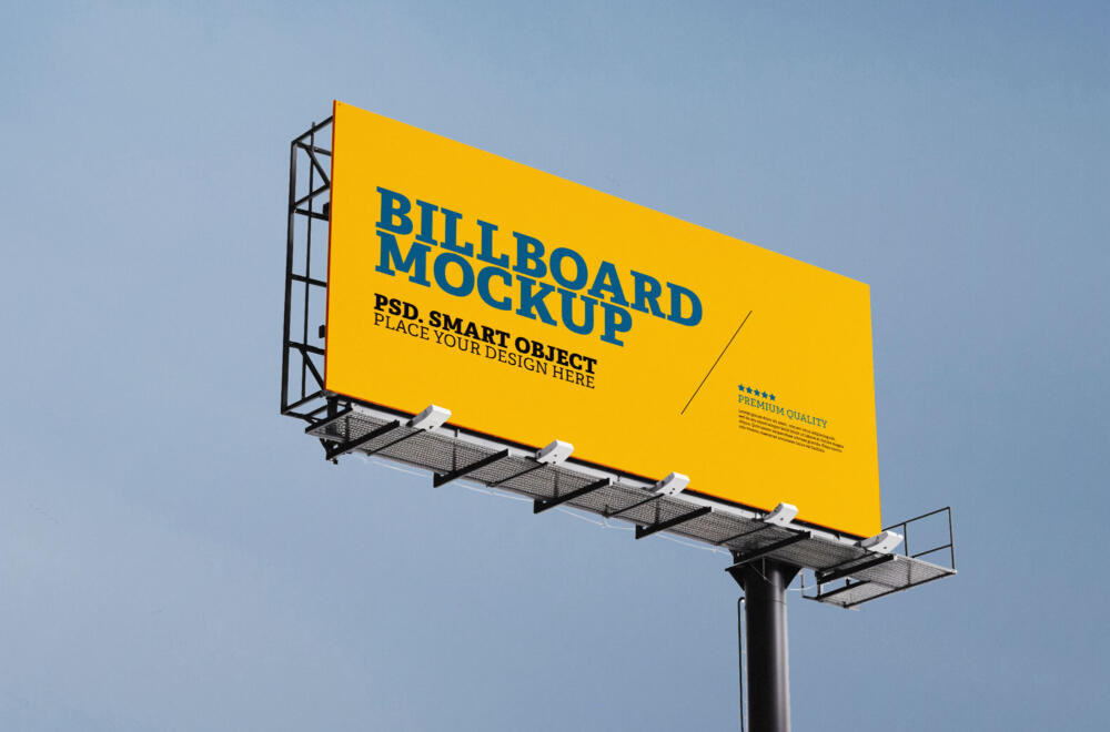 Landscape Outdoor Billboard Mockup
