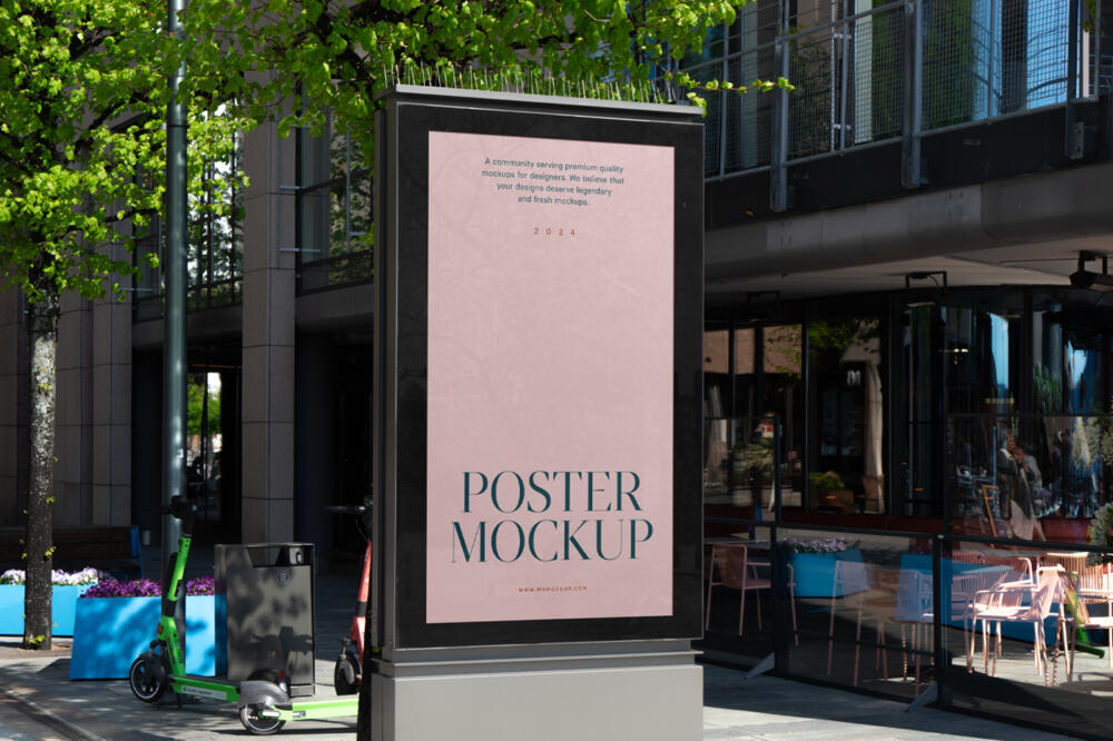 Lightbox on the Street Mockup