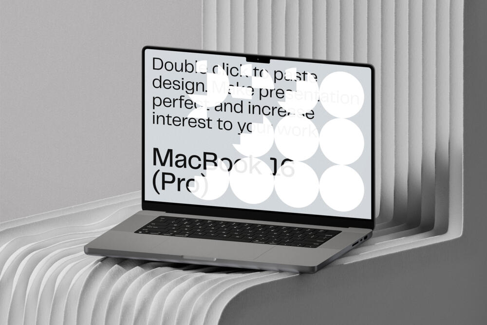 Macbook 16 Pro On Pinaplast Bench V1 Isometric