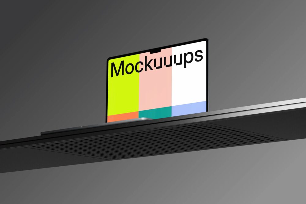 MacBook Air mockup on the editable background