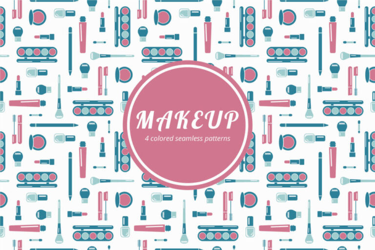 Makeup Vector Seamless Pattern