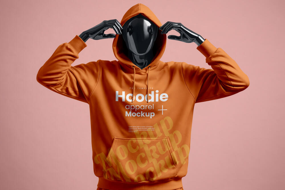 Mannequin Hoodie Mockup PSD