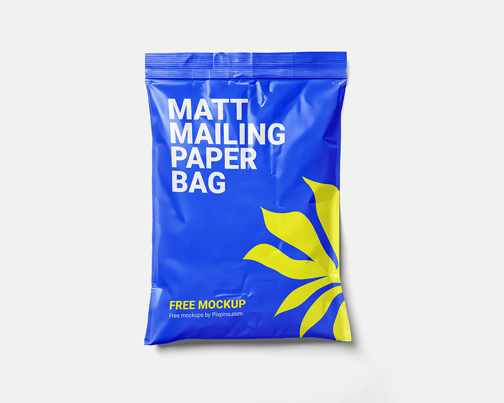 Matt Mailing Paper Bag Mockup - Mockup PSD
