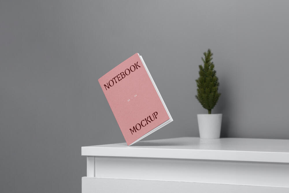 Mini A5 Notebook Mockup