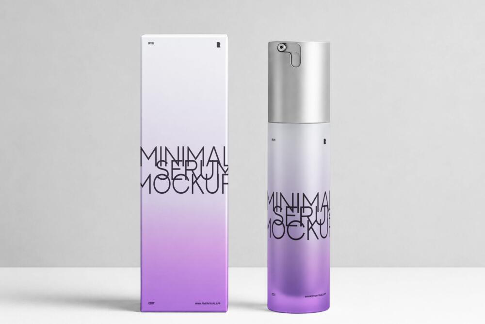 Minimal Serum Cosmetic Mockup
