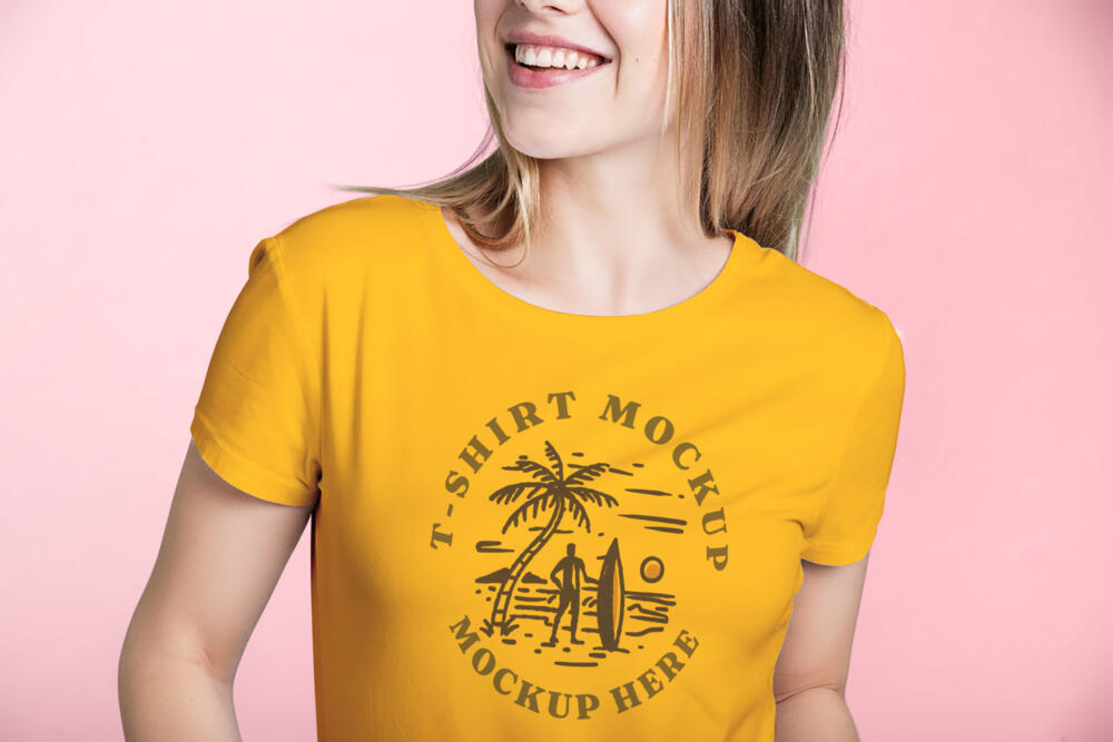 Model T-shirt Mockup