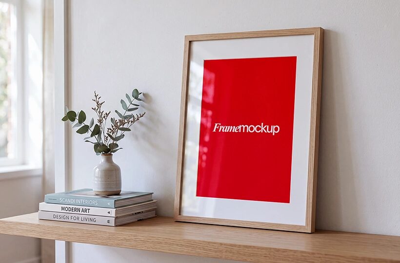 Modern A4 Photo Frame Mockup