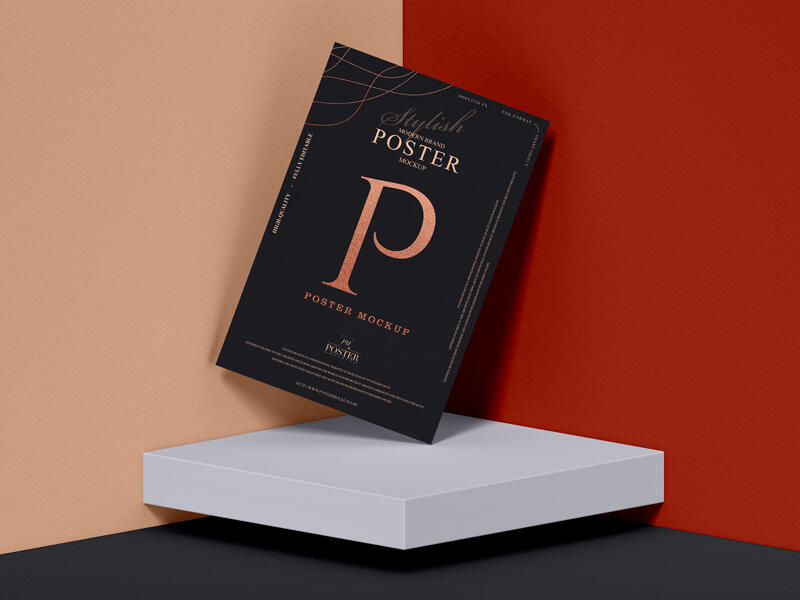 Modern Brand Stylish Poster Mockup