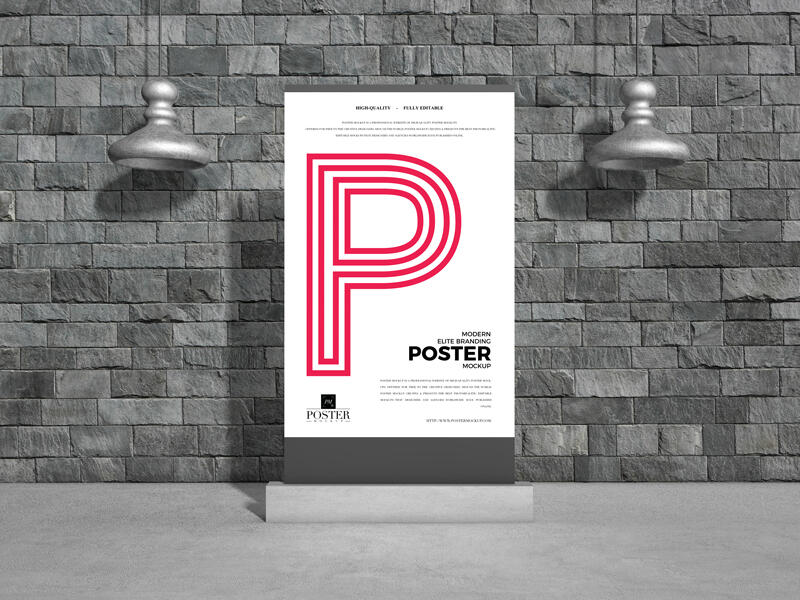 Modern Elite Branding Poster Mockup