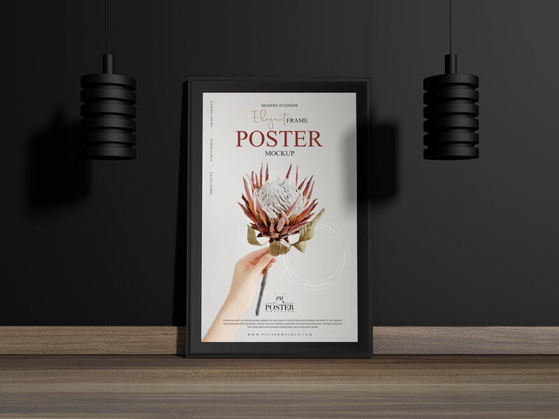Modern Interior Elegant Frame Poster Mockup