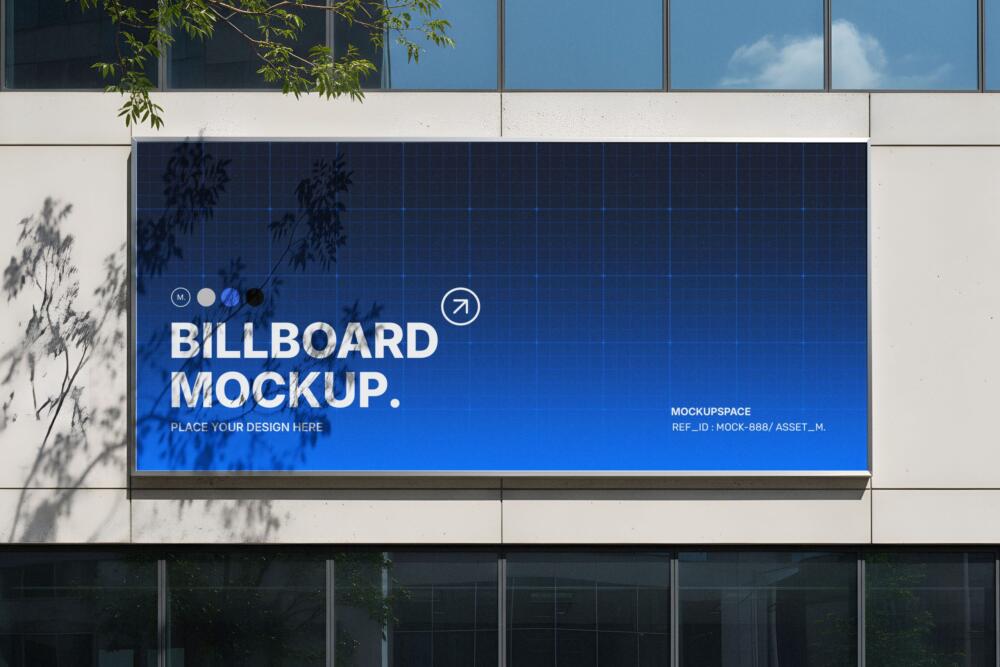Modern Outdoor Building Billboard Mockup