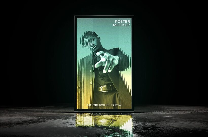 Modern Poster Display Mockup