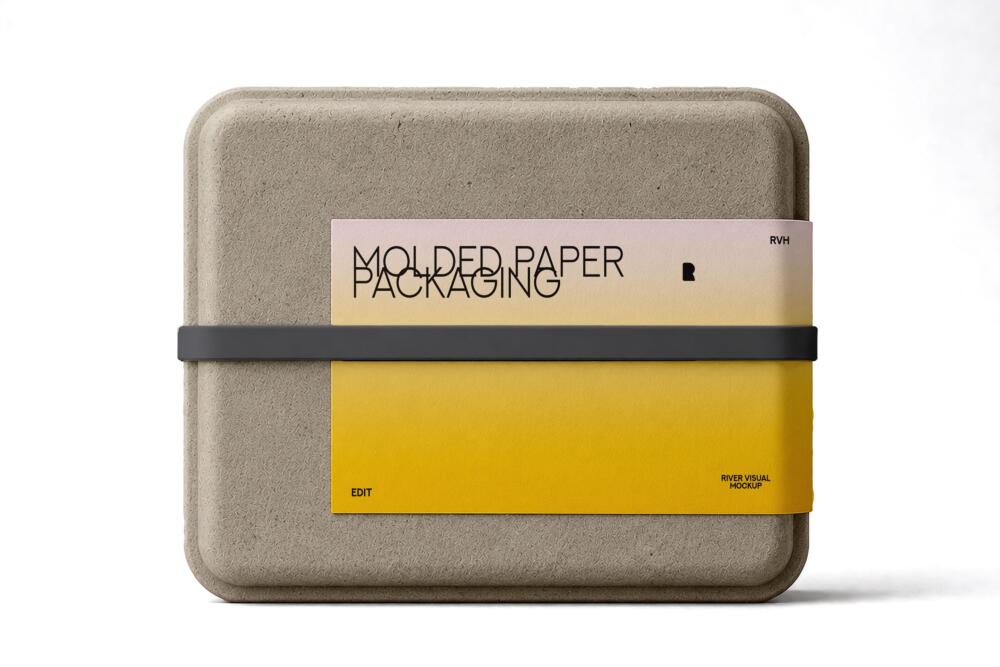 Molded Paper Packaging Mockup
