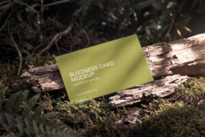Naturte Notepad Natural Business Card Mockup