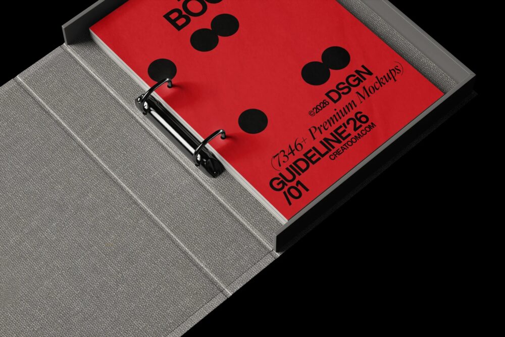Open Brand Guidelines Book V7 Mockup Isometric | Mockup store